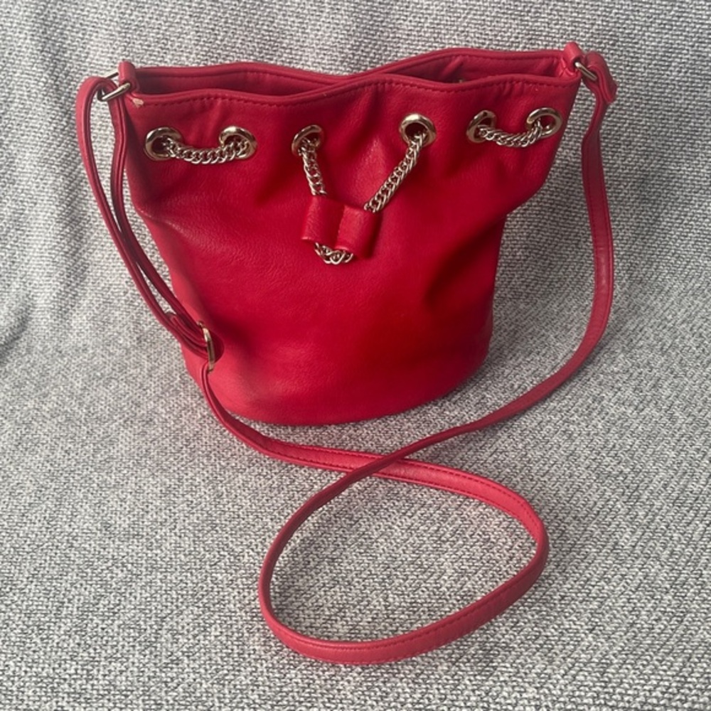 INC International Concepts Red Bucket Bag